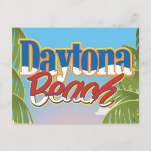 Daytona Beach, Florida USA vintage poster Briefkaart