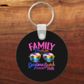 Daytona Beach Florida Vacation 2026 Matching Famil Sleutelhanger (Voorkant)