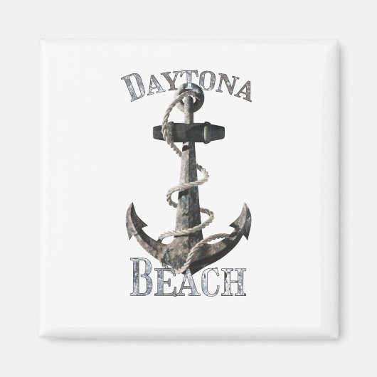 Daytona Beach Florida Vacation Nautical Anchor Magneet (Voorkant)