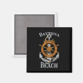 Daytona Beach Florida Vacation Nautical Anchor Sai Magneet (Voorkant / Achterkant)