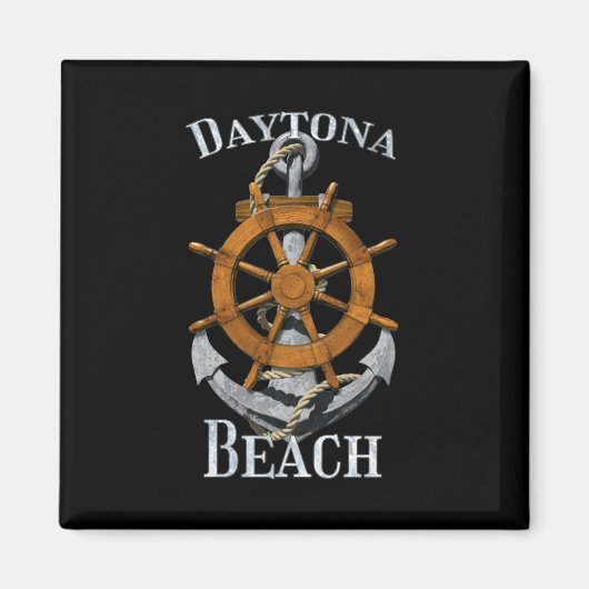 Daytona Beach Florida Vacation Nautical Anchor Sai Magneet (Voorkant)
