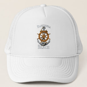 Daytona Beach Florida Vacation Nautical Anchor Sai Trucker Pet