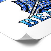 Daytona Beach Florida Vacation Tribal Stingray Poster (Hoek)