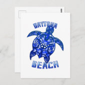 Daytona Beach Florida Vacation Tribal Turtle Briefkaart (Voorkant / Achterkant)