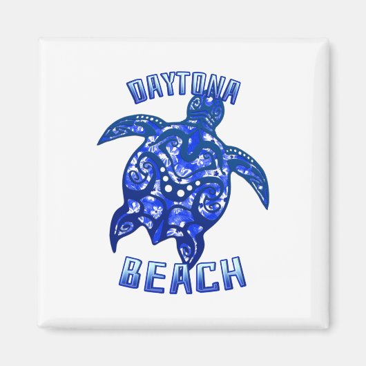 Daytona Beach Florida Vacation Tribal Turtle Magneet (Voorkant)