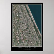 Daytona Beach Florida van Space Satellite Map