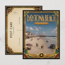 Daytona Beach Florida Vintage Art Deco Gouden Tijd
