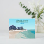 Daytona Beach Florida Vintage Briefkaart (Staand voorkant)