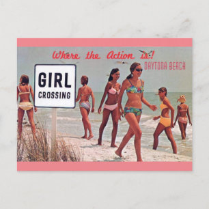 Daytona Beach Florida Vintage Travel Briefkaart