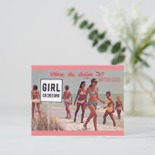 Daytona Beach Florida Vintage Travel Briefkaart (Staand voorkant)