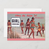 Daytona Beach Florida Vintage Travel Briefkaart (Voorkant / Achterkant)