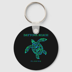 Daytona Beach Florida Zee Schildpad Jongens Meisje Sleutelhanger