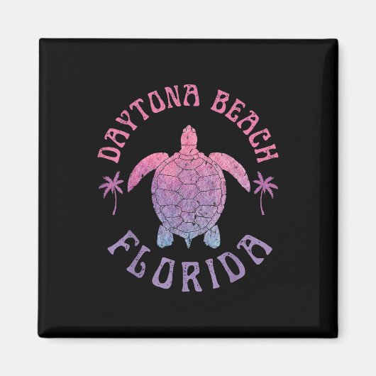 Daytona Beach Florida Zee Turtle Summer Vacking Magneet (Voorkant)