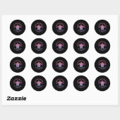 Daytona Beach Florida Zee Turtle Summer Vacking Ronde Sticker (Vel)