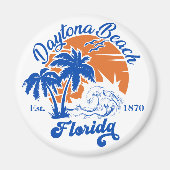 Daytona Beach Florida Zomergolven Vakantie jaren 6 Magneet (Voorkant)