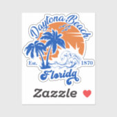 Daytona Beach Florida Zomergolven Vakantie jaren 6 Sticker (Vel)