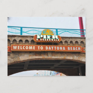 Daytona Beach Main Pier Boardwalk Bridge Briefkaar Briefkaart