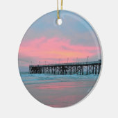 Daytona Beach Main Street Pier Sunrise Ornament (Links)