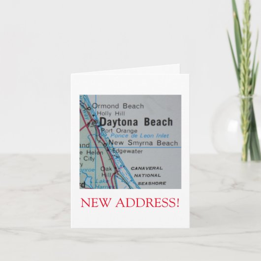 Daytona Beach Nieuwe aankondiging van het Adres (Voorkant)