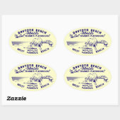 Daytona Beach Ovale Sticker (Vel)