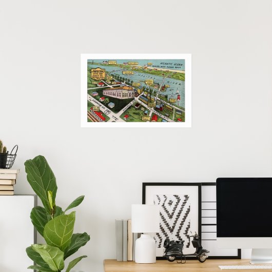 Daytona Beach Poster Print (Thuiskantoor)