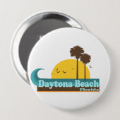 Daytona Beach. Ronde Button 4,0 Cm (Voorkant /achterkant)