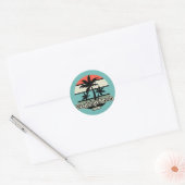 Daytona Beach Ronde Sticker (Envelop)