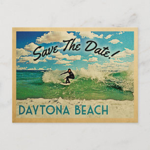 Daytona Beach Save the Date Surfing Aankondigingskaart