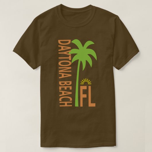 Daytona Beach shirt met palmboom (Design voorkant)