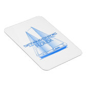 Daytona Beach Shores Coastal Nautical Sailing Sail Magneet (Rechterzijde)