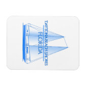 Daytona Beach Shores Coastal Nautical Sailing Sail Magneet (Horizontaal)