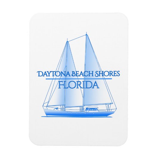 Daytona Beach Shores Coastal Nautical Sailing Sail Magneet (Verticaal)