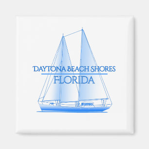 Daytona Beach Shores Coastal Nautical Sailing Sail Magneet