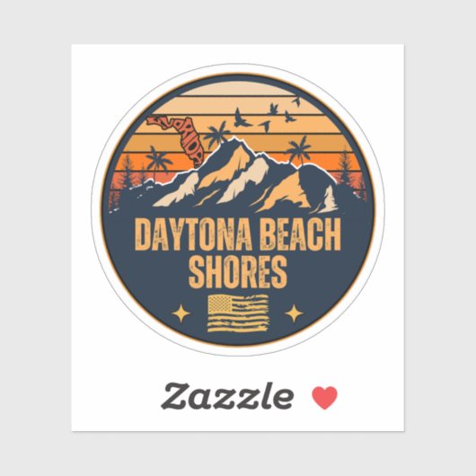 Daytona Beach Shores, Florida Sticker (Vel)