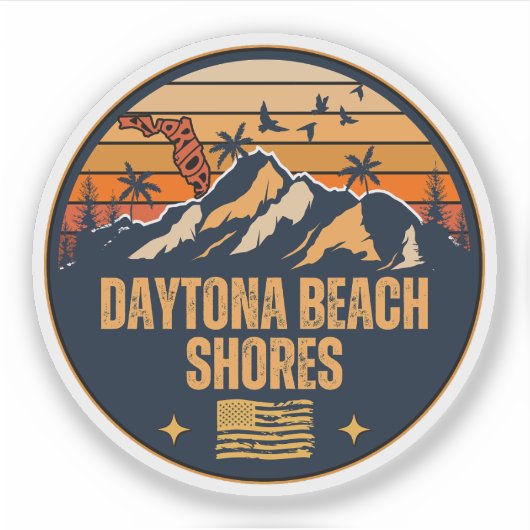 Daytona Beach Shores, Florida Sticker (Voorkant)