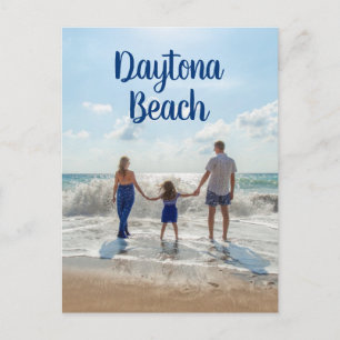 Daytona Beach Souvenir Zand Surfen en Gezinsreis Briefkaart