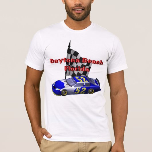 Daytona Beach Speedway Racer Mannen T-Shirt (Voorkant)