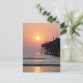 Daytona Beach Sunglow Pier Sunrise Briefkaart (Staand voorkant)