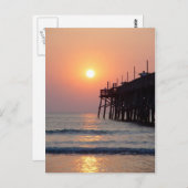 Daytona Beach Sunglow Pier Sunrise Briefkaart (Voorkant / Achterkant)