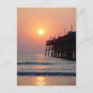 Daytona Beach Sunglow Pier Sunrise Briefkaart