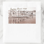 Daytona Beach Surf Groep Foto Rechthoekige Sticker (Tas)