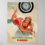Daytona Beach Travel Poster (Voorkant)