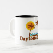 Daytona Beach. Tweekleurige Koffiemok (Voorkant links)