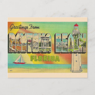Daytona Beach Vintage Ansichtkaart Briefkaart