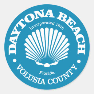 Daytona Beach (zeeschelp) Ronde Sticker