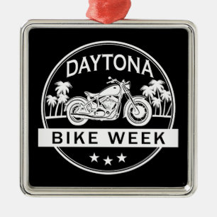Daytona Bike Week Motorbike Metalen Ornament