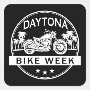 Daytona Bike Week Motorbike Vierkante Sticker