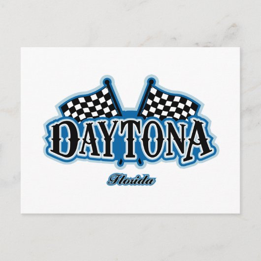 Daytona Flagged Briefkaart (Voorkant)