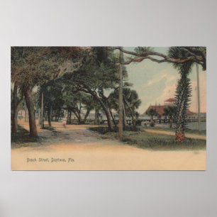 Daytona, Florida - Uitzicht van Beach Street Poster