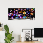 Daytona Speedway met Chandra Telescope Sky Poster (Thuiskantoor)